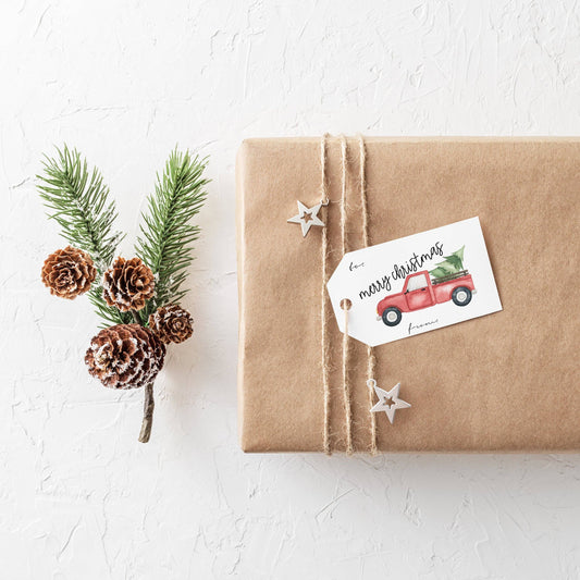 Holiday Truck Gift Tags-Kind Reason Co.