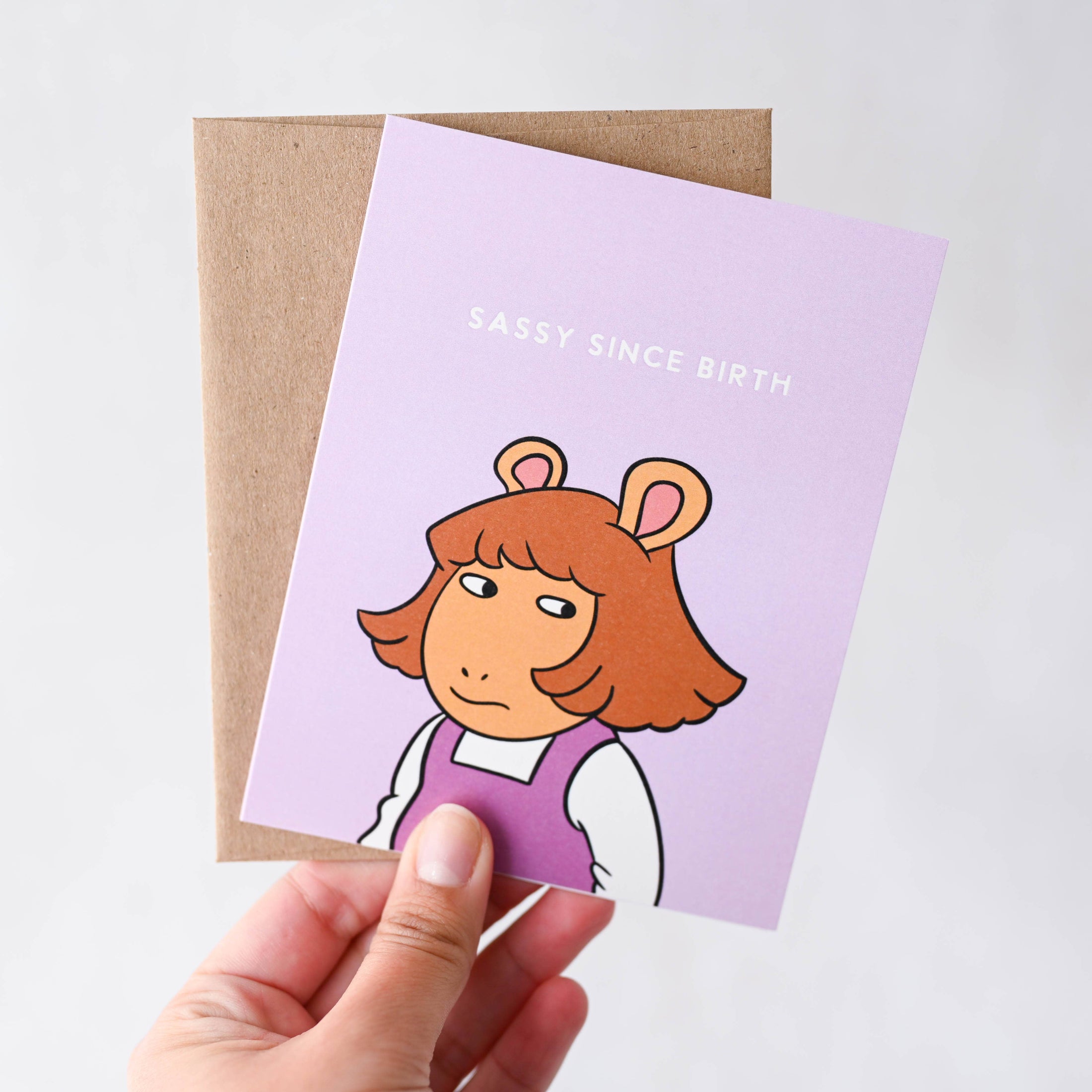 DW Sassy Since Birth - Retro 90's Pop Culture Birthday Card-Kind Reason Co.