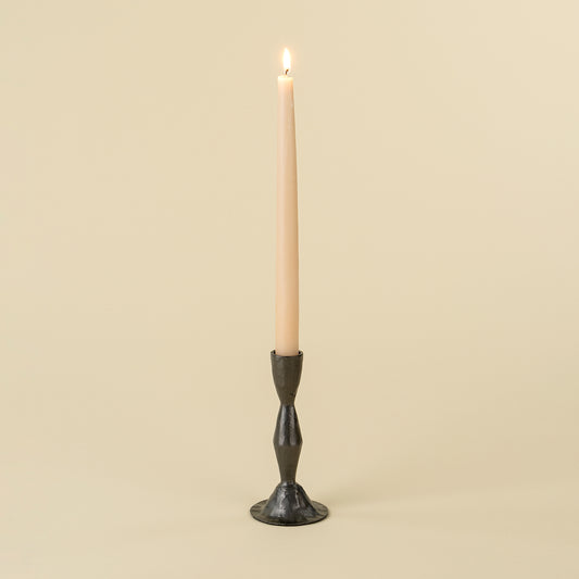 Zora Forged Candlestick - Gunmetal