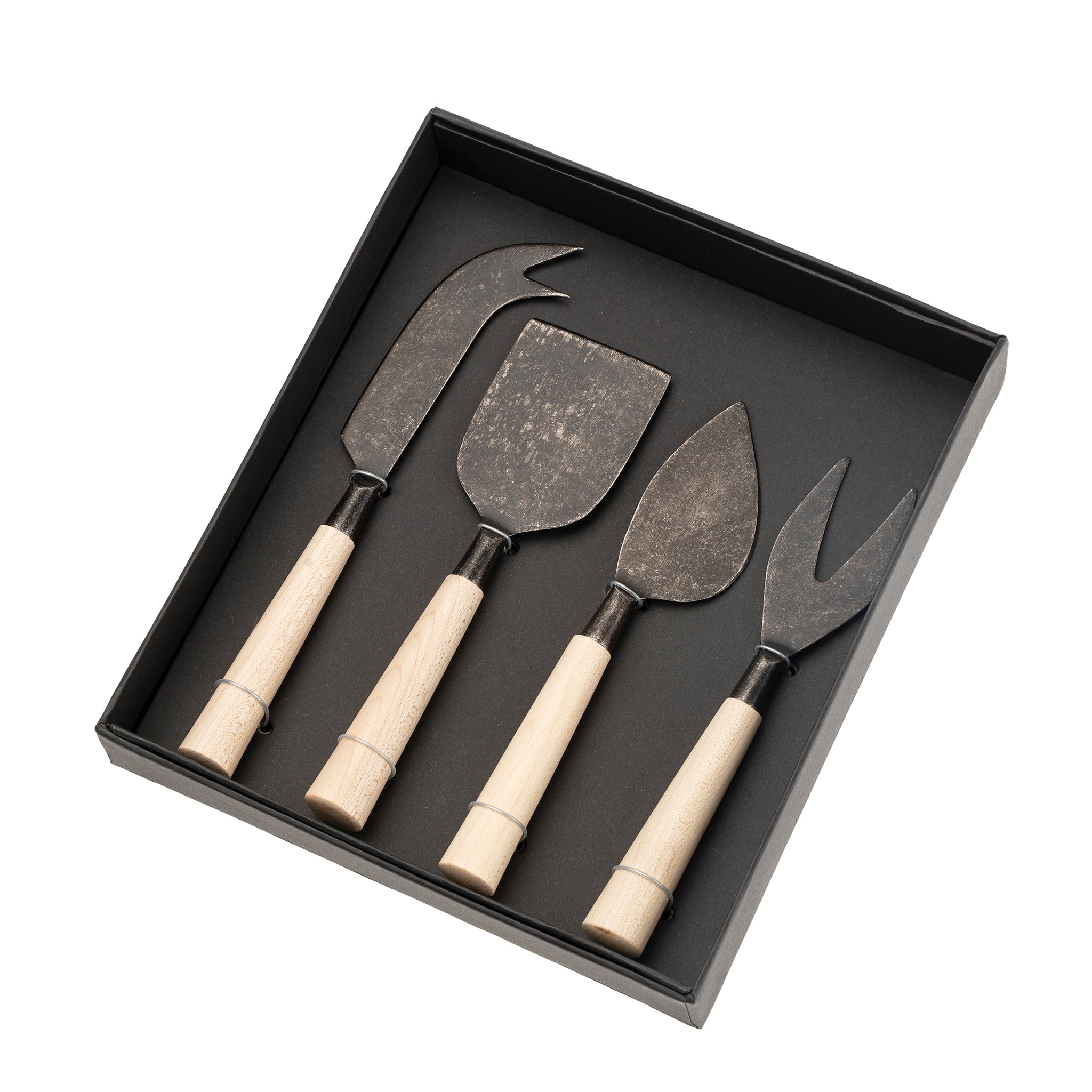 Maple Wood Cheese Knives - Set of 4