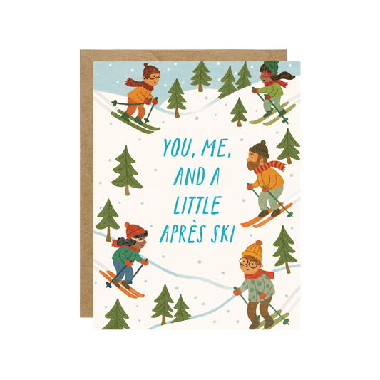 You, Me, And A Little Après Ski - Cozy Holiday Card-Kind Reason Co.