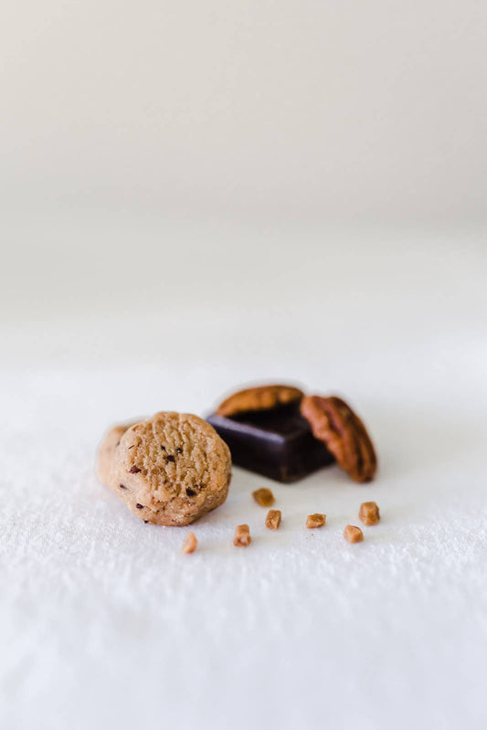 Dark Chocolate Toffee Pecan Shortbread Mini Cookie Jar-Kind Reason Co.