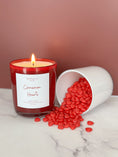 Load image into Gallery viewer, Cinnamon Hearts scented candle - valentine candle gift
