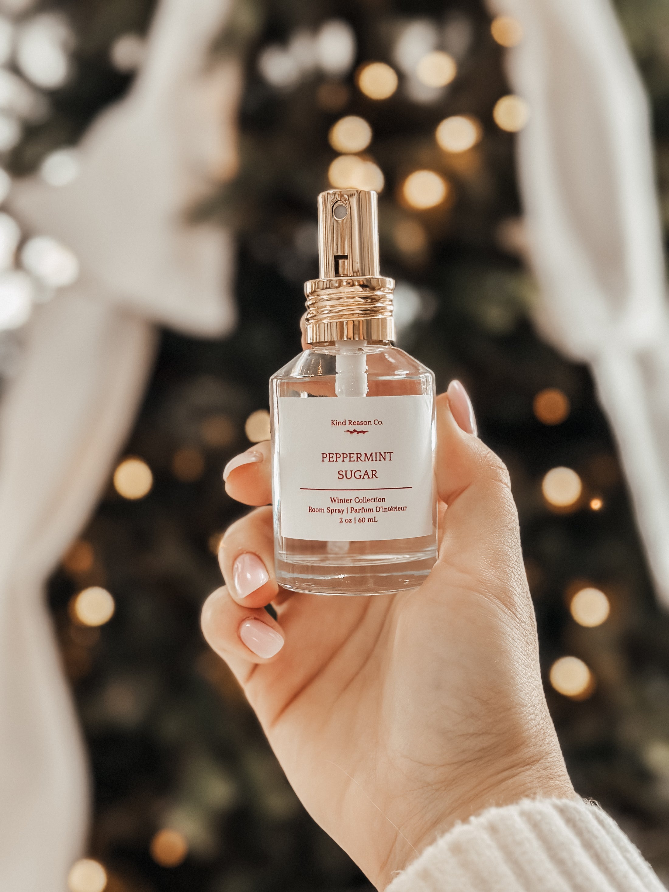 Peppermint Sugar - Mini Room & Linen Spray-Kind Reason Co.