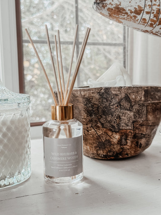 Wild Rhubarb & Cashmere Woods - Reed Diffuser