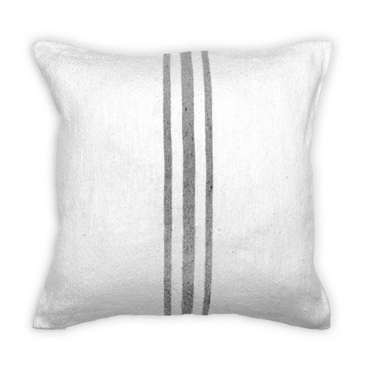 Moroccan Pillow - Grey Stripe-Kind Reason Co.
