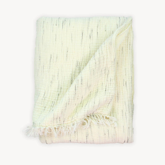 Crinkle Fleece Lined Throw - Sketched