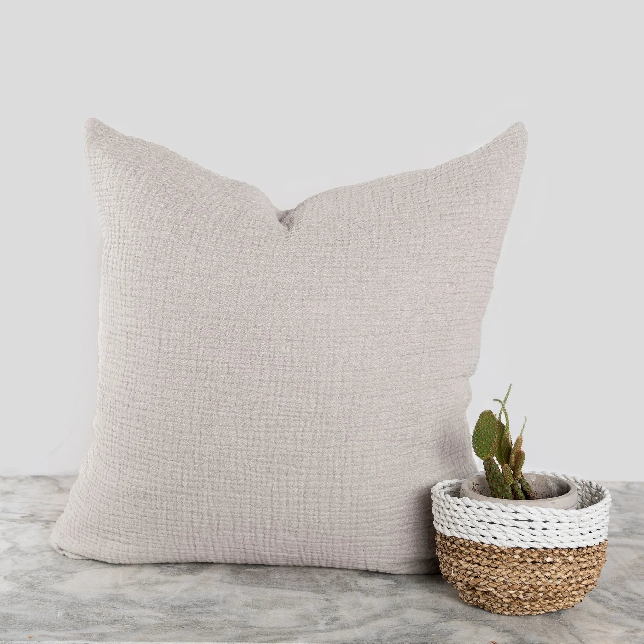 Crinkle Pillow - Grey