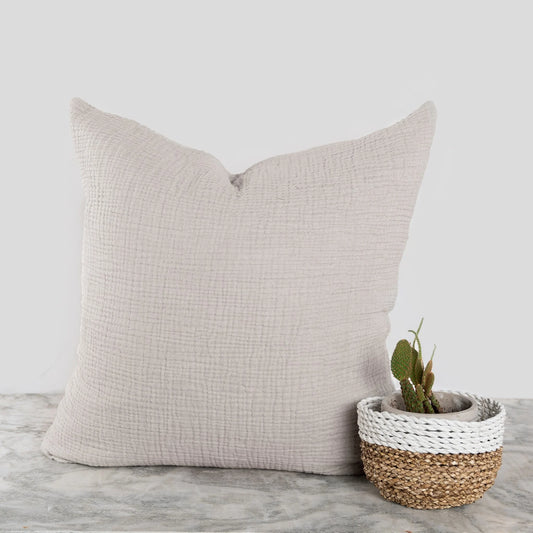 Crinkle Pillow - White