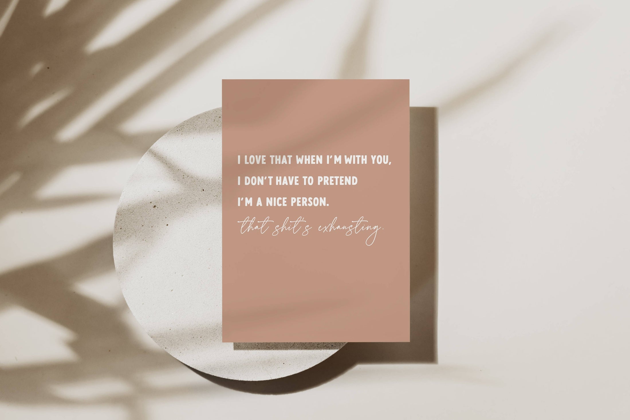 'I love that when I'm with you' Card-Kind Reason Co.