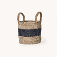 Load image into Gallery viewer, Handled Basket - Black / Natural-Kind Reason Co.
