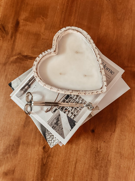Clay Heart Candle - Kind Reason Co.