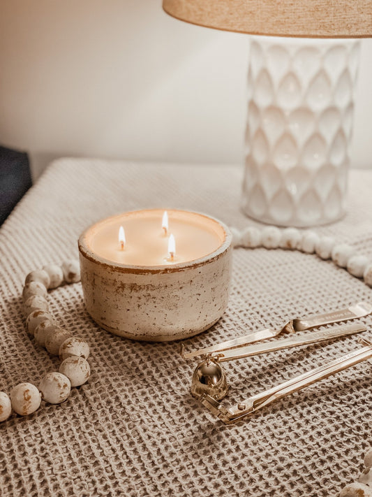 White Clay Bowl Candle - Kind Reason Co.